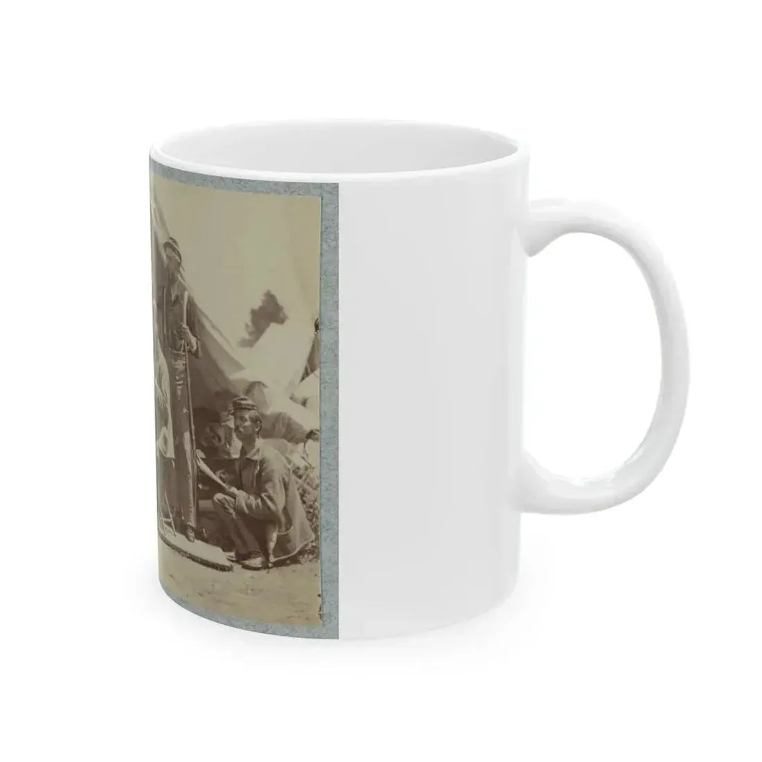 7th New York State Militia, Camp Cameron, D.C., 1861 035 (U.S. Civil War) White Coffee Mug - Go Mug Yourself