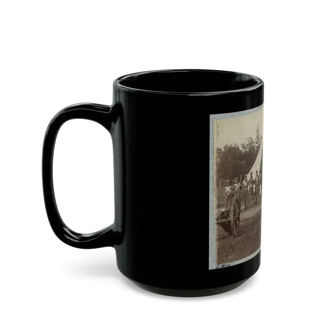 7th New York State Militia, Camp Cameron, D.C., 1861 036 (U.S. Civil War) Black Coffee Mug - Go Mug Yourself