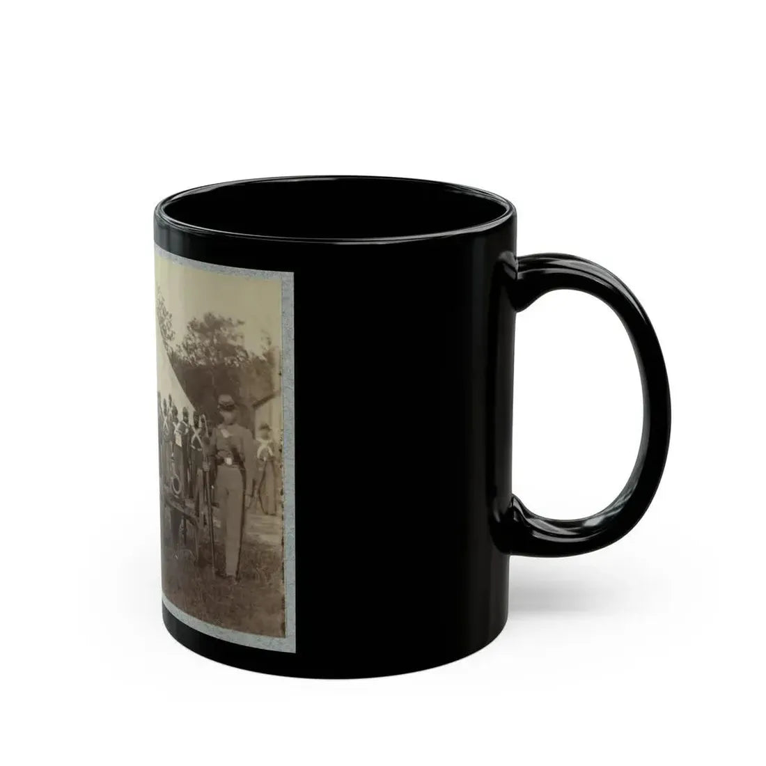 7th New York State Militia, Camp Cameron, D.C., 1861 036 (U.S. Civil War) Black Coffee Mug - Go Mug Yourself