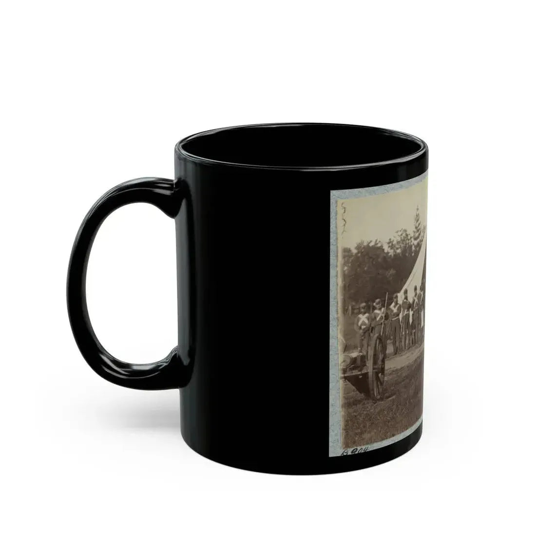 7th New York State Militia, Camp Cameron, D.C., 1861 036 (U.S. Civil War) Black Coffee Mug - Go Mug Yourself