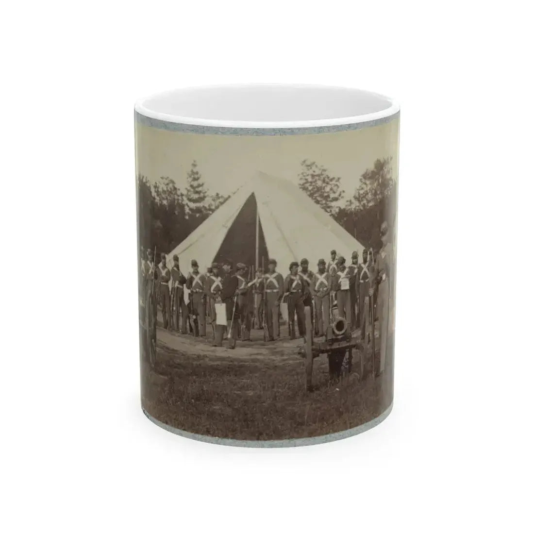 7th New York State Militia, Camp Cameron, D.C., 1861 036 (U.S. Civil War) White Coffee Mug 11oz - Go Mug Yourself