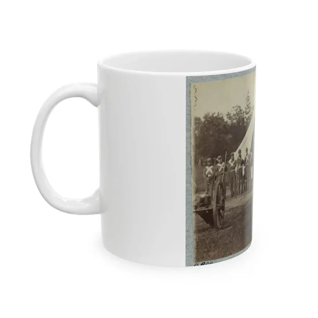7th New York State Militia, Camp Cameron, D.C., 1861 036 (U.S. Civil War) White Coffee Mug - Go Mug Yourself