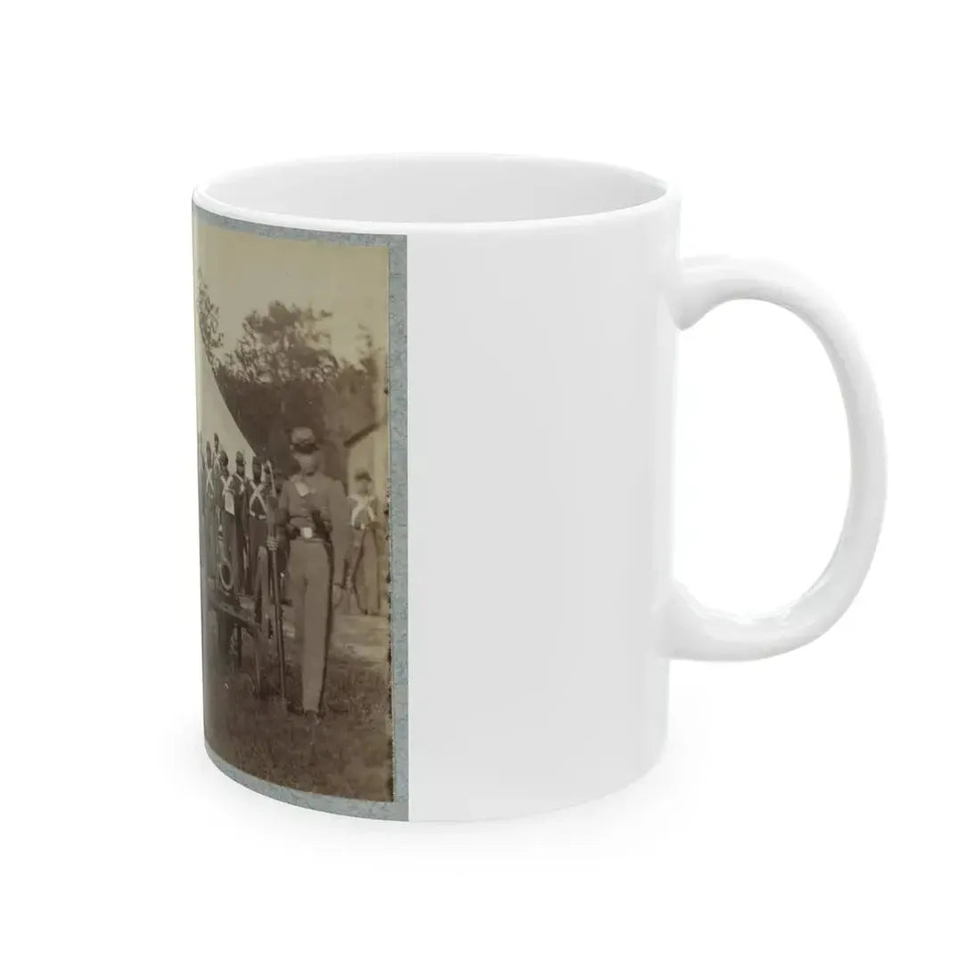 7th New York State Militia, Camp Cameron, D.C., 1861 036 (U.S. Civil War) White Coffee Mug - Go Mug Yourself