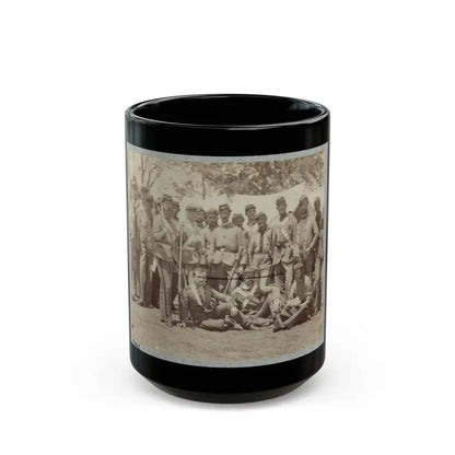 7th New York State Militia, Camp Cameron, D.C., 1861 037 (U.S. Civil War) Black Coffee Mug 15oz - Go Mug Yourself