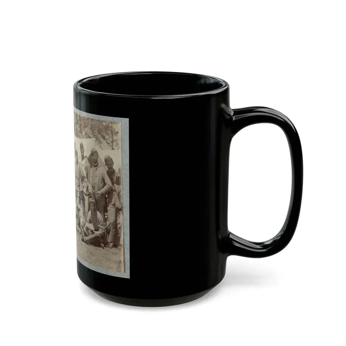 7th New York State Militia, Camp Cameron, D.C., 1861 037 (U.S. Civil War) Black Coffee Mug - Go Mug Yourself