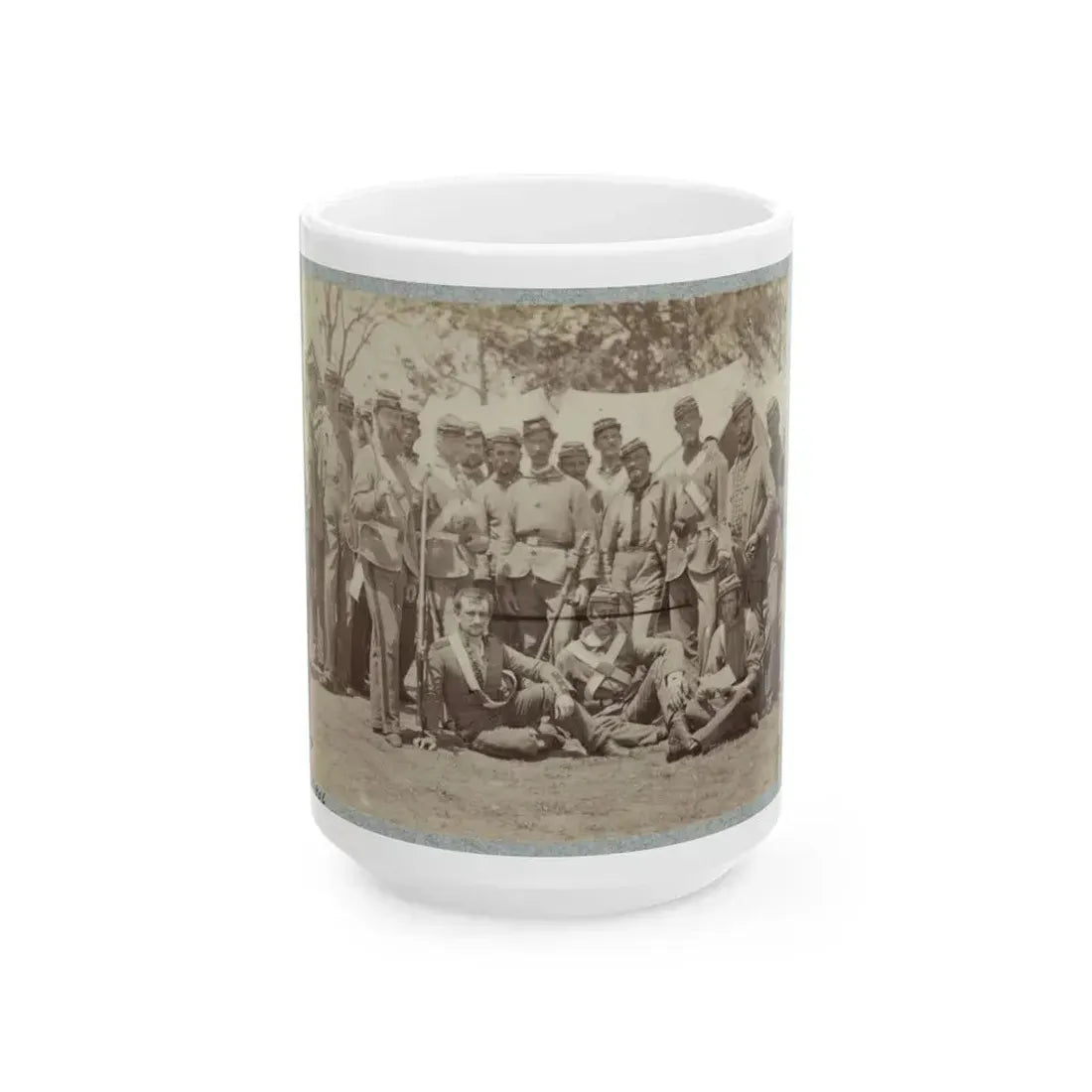 7th New York State Militia, Camp Cameron, D.C., 1861 037 (U.S. Civil War) White Coffee Mug 15oz - Go Mug Yourself