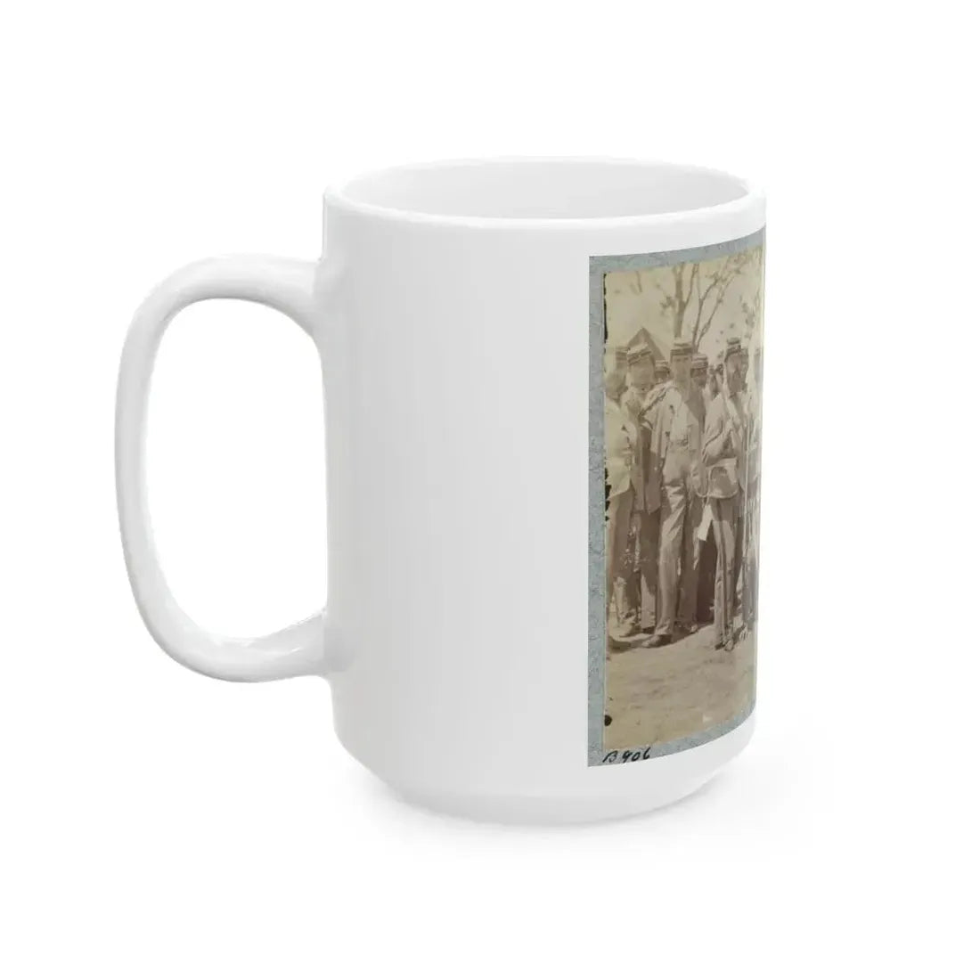 7th New York State Militia, Camp Cameron, D.C., 1861 037 (U.S. Civil War) White Coffee Mug - Go Mug Yourself