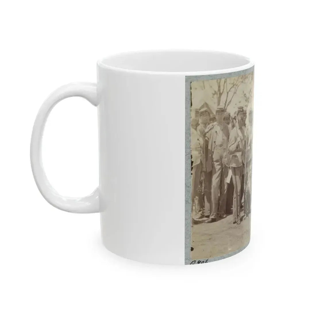 7th New York State Militia, Camp Cameron, D.C., 1861 037 (U.S. Civil War) White Coffee Mug - Go Mug Yourself