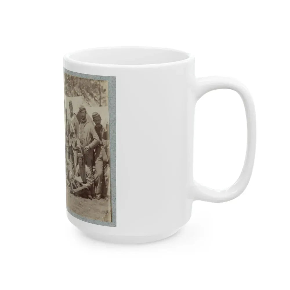 7th New York State Militia, Camp Cameron, D.C., 1861 037 (U.S. Civil War) White Coffee Mug - Go Mug Yourself