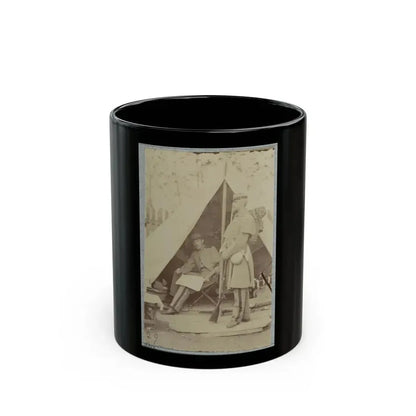 7th New York State Militia, Camp Cameron, D.C., 1861 038 (U.S. Civil War) Black Coffee Mug 11oz - Go Mug Yourself