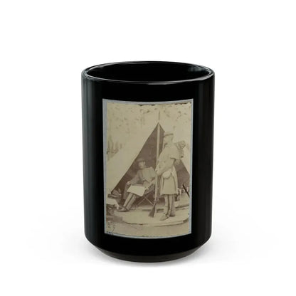 7th New York State Militia, Camp Cameron, D.C., 1861 038 (U.S. Civil War) Black Coffee Mug 15oz - Go Mug Yourself