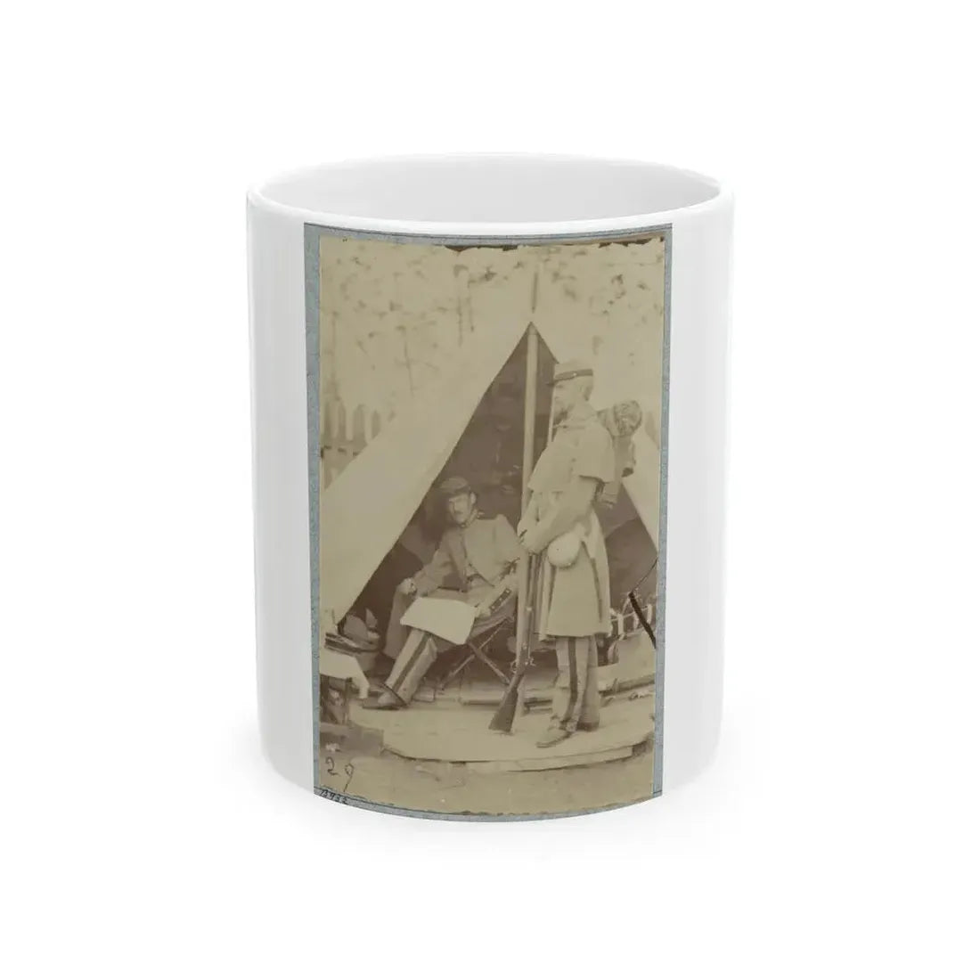 7th New York State Militia, Camp Cameron, D.C., 1861 038 (U.S. Civil War) White Coffee Mug 11oz - Go Mug Yourself