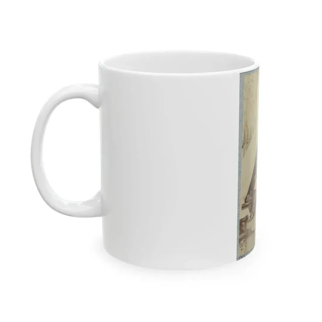7th New York State Militia, Camp Cameron, D.C., 1861 038 (U.S. Civil War) White Coffee Mug - Go Mug Yourself