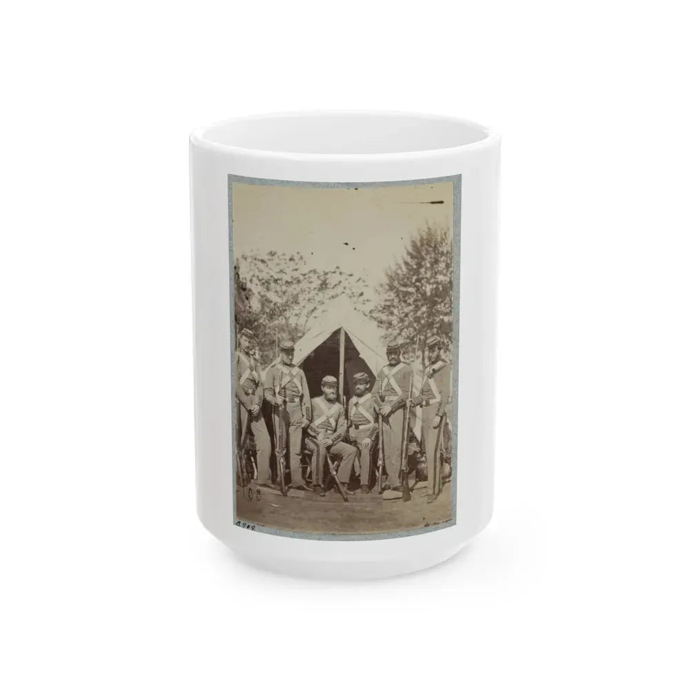 7th New York State Militia, Camp Cameron, D.C., 1861 039 (U.S. Civil War) White Coffee Mug 15oz - Go Mug Yourself