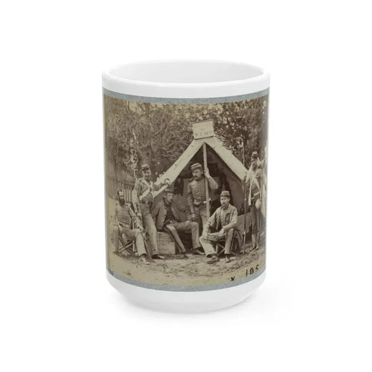7th New York State Militia, Camp Cameron, D.C., 1861(2) (U.S. Civil War) White Coffee Mug 15oz - Go Mug Yourself