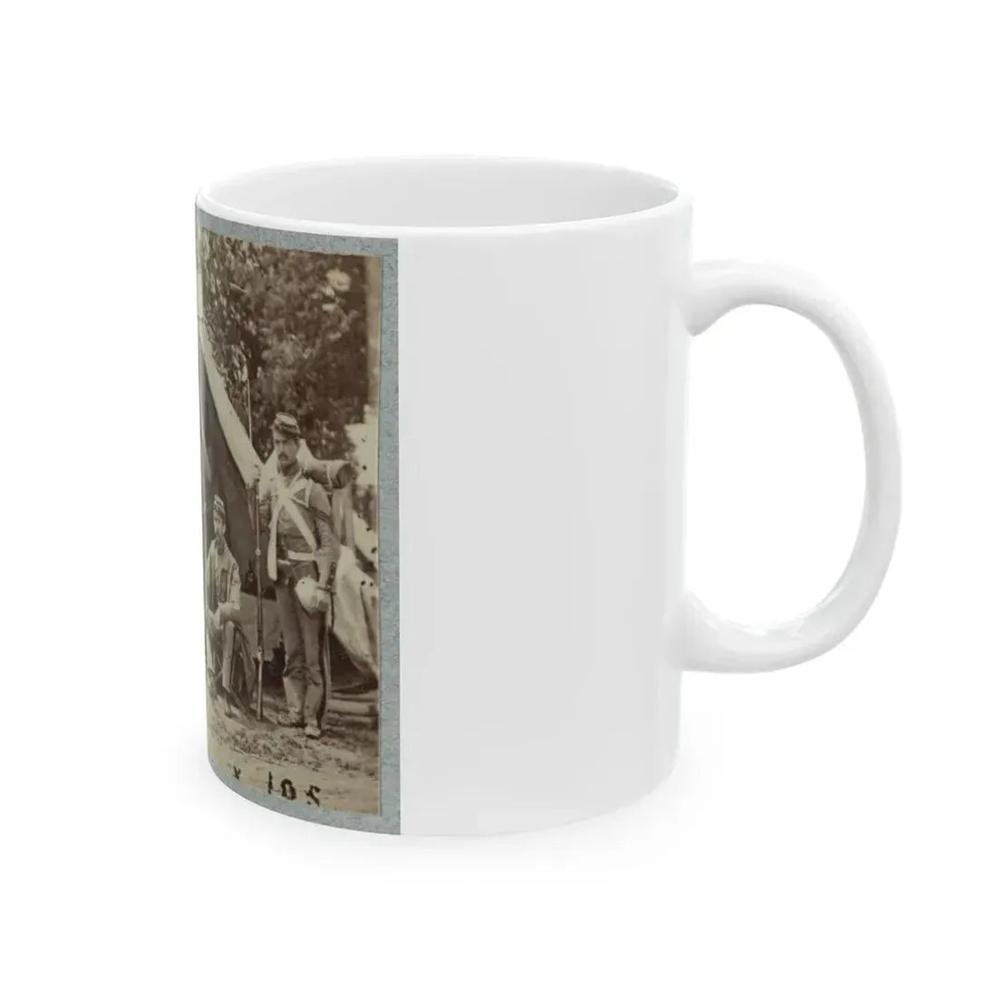 7th New York State Militia, Camp Cameron, D.C., 1861(2) (U.S. Civil War) White Coffee Mug - Go Mug Yourself
