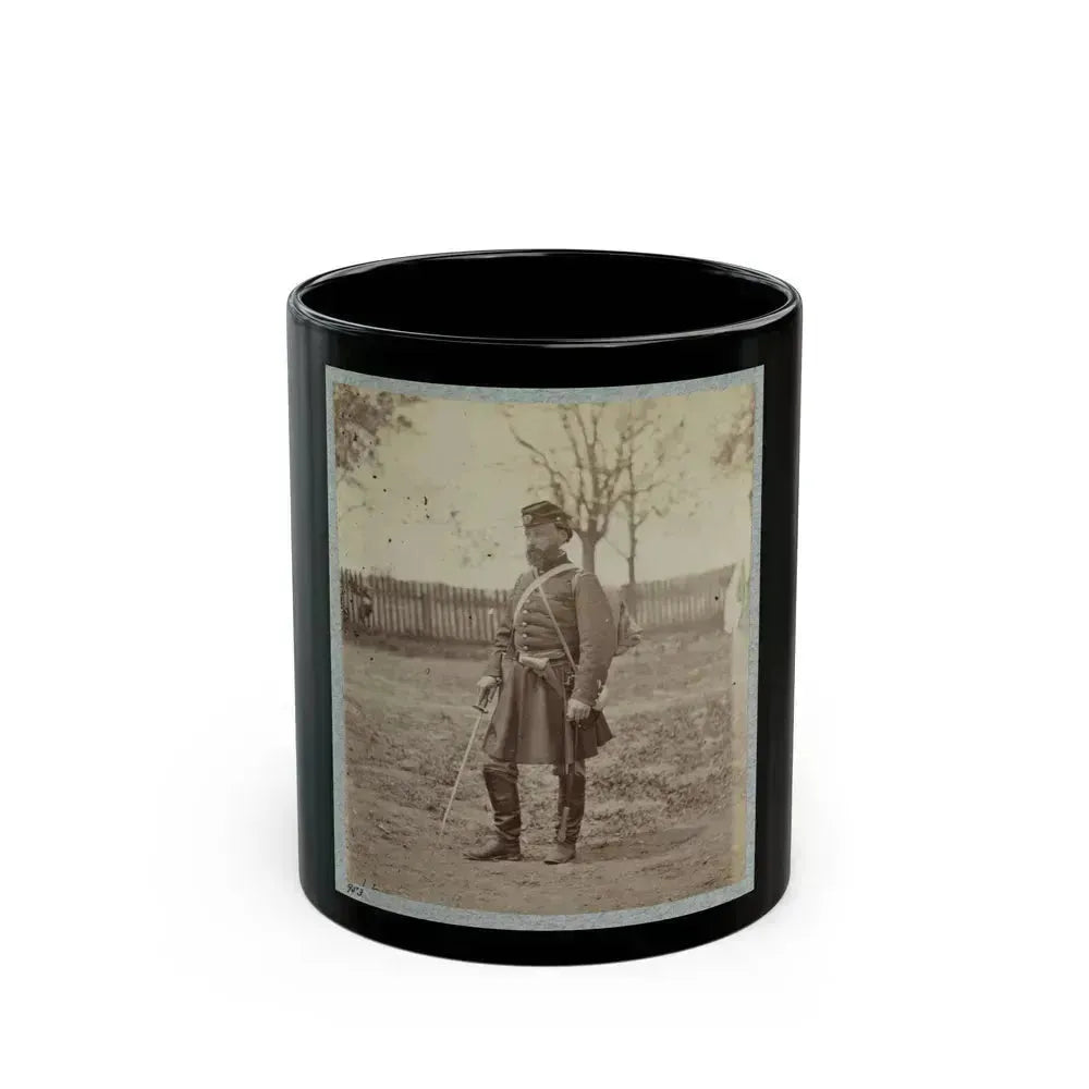 7th New York State Militia, Camp Cameron, D.C., 1861. (U.S. Civil War) Black Coffee Mug 11oz - Go Mug Yourself
