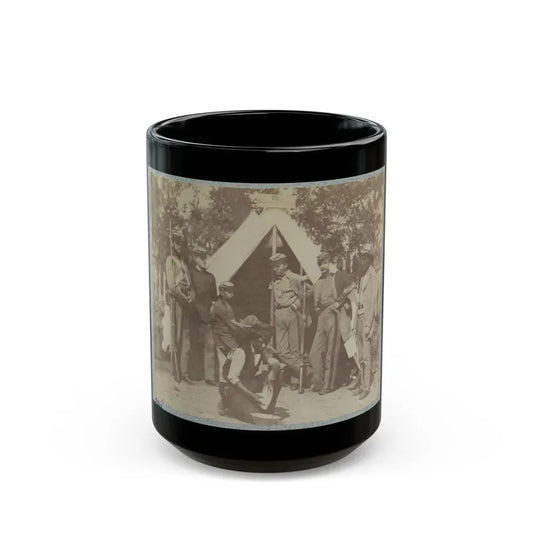 7th N.Y. State Militia, Camp Cameron, D.C., 1861 001 (U.S. Civil War) Black Coffee Mug 15oz - Go Mug Yourself