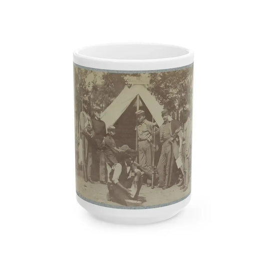 7th N.Y. State Militia, Camp Cameron, D.C., 1861 001 (U.S. Civil War) White Coffee Mug 15oz - Go Mug Yourself