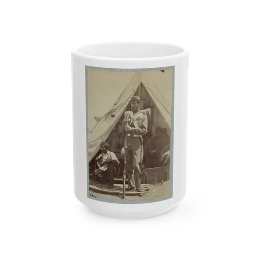 7th N.Y. State Militia, Camp Cameron, D.C., 1861 002 (U.S. Civil War) White Coffee Mug 15oz - Go Mug Yourself