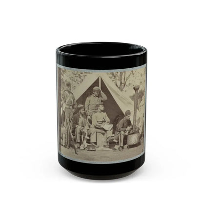 7th N.Y. State Militia, Camp Cameron, D.C., 1861 004 (U.S. Civil War) Black Coffee Mug 15oz - Go Mug Yourself
