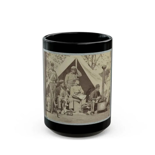 7th N.Y. State Militia, Camp Cameron, D.C., 1861 004 (U.S. Civil War) Black Coffee Mug 15oz - Go Mug Yourself