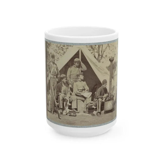 7th N.Y. State Militia, Camp Cameron, D.C., 1861 004 (U.S. Civil War) White Coffee Mug 15oz - Go Mug Yourself