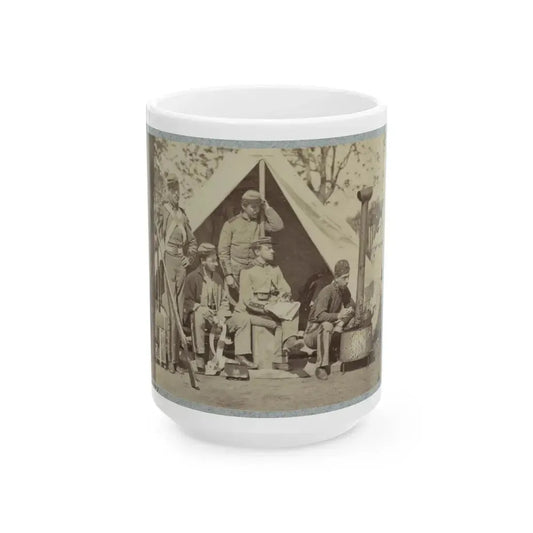 7th N.Y. State Militia, Camp Cameron, D.C., 1861 004 (U.S. Civil War) White Coffee Mug 15oz - Go Mug Yourself