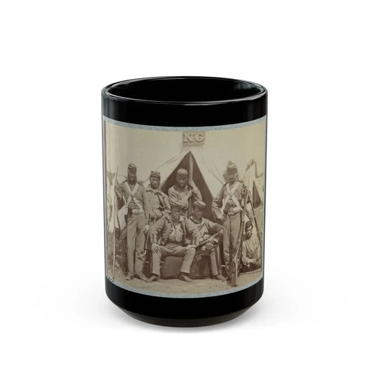 7th N.Y. State Militia, Camp Cameron, D.C., 1861 005 (U.S. Civil War) Black Coffee Mug 15oz - Go Mug Yourself