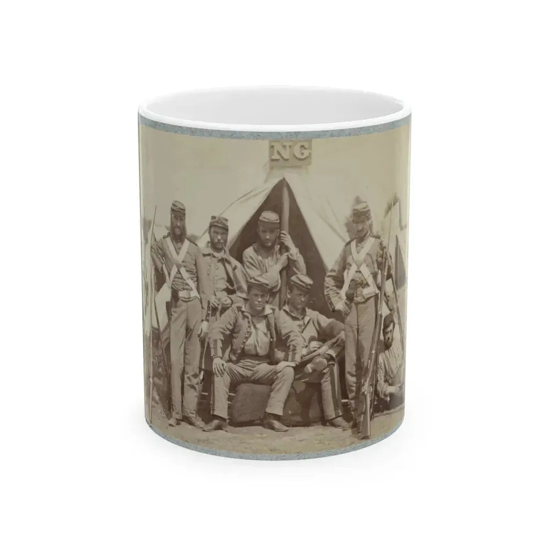 7th N.Y. State Militia, Camp Cameron, D.C., 1861 005 (U.S. Civil War) White Coffee Mug 11oz - Go Mug Yourself