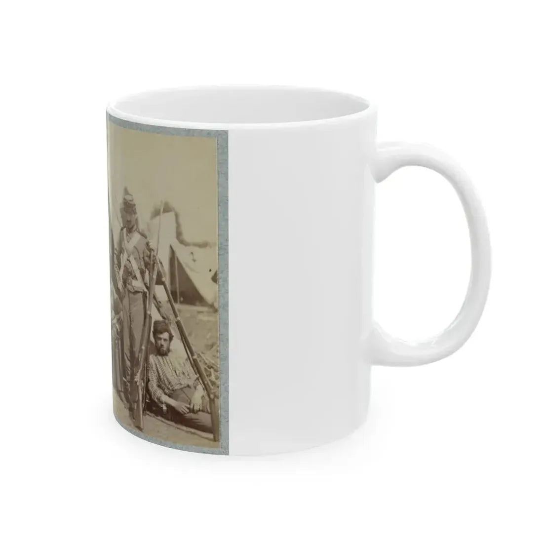 7th N.Y. State Militia, Camp Cameron, D.C., 1861 005 (U.S. Civil War) White Coffee Mug - Go Mug Yourself