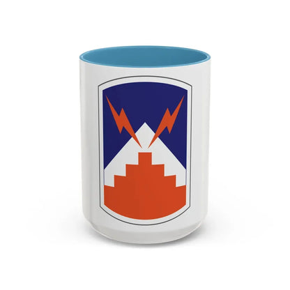 7th Signal Brigade (U.S. Army) Accent Coffee Mug 15oz Light Blue - Go Mug Yourself