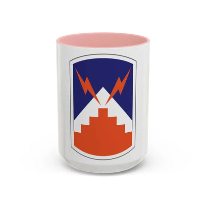 7th Signal Brigade (U.S. Army) Accent Coffee Mug 15oz Pink - Go Mug Yourself
