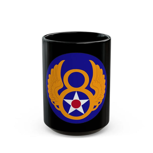 8 Air Force (U.S. Army) Black Coffee Mug-15oz-Go Mug Yourself