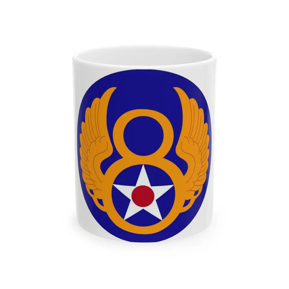 8 Air Force (U.S. Army) White Coffee Mug-11oz-Go Mug Yourself