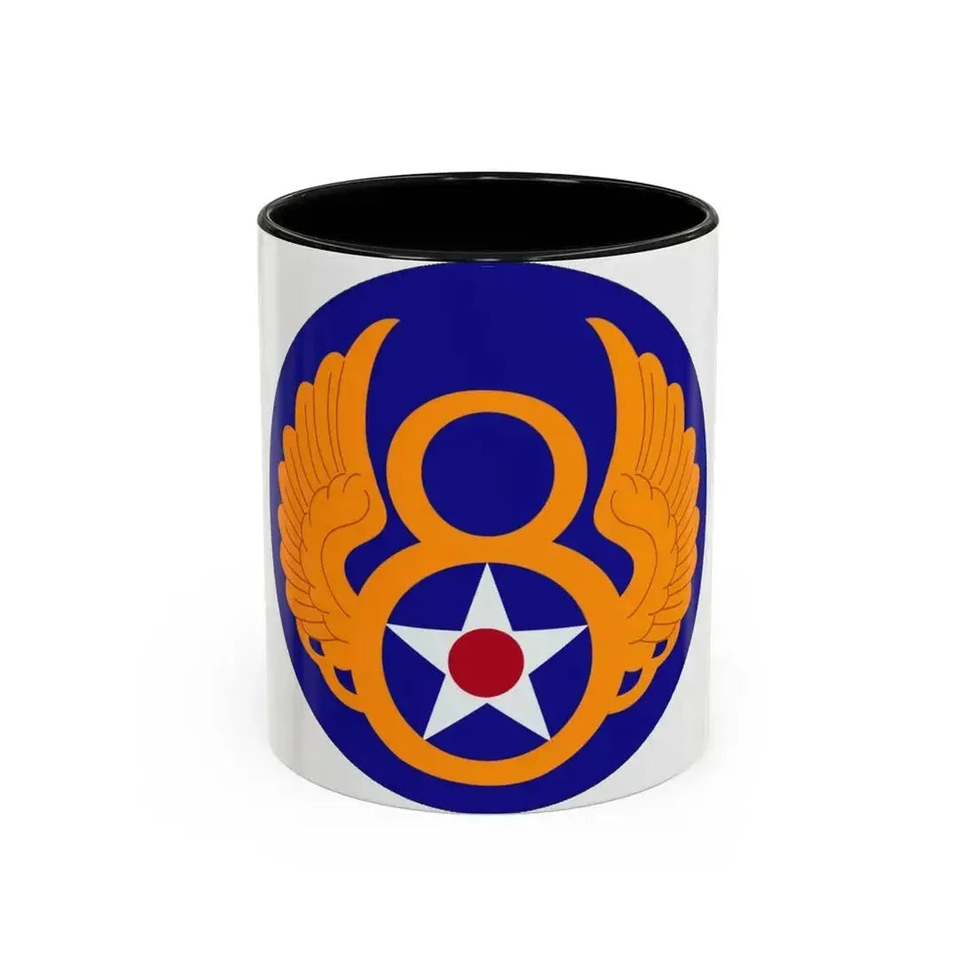 8 Air Force (U.S. Army) Accent Coffee Mug 11oz Black - Go Mug Yourself