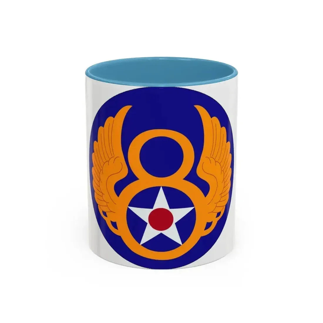 8 Air Force (U.S. Army) Accent Coffee Mug 11oz Light Blue - Go Mug Yourself