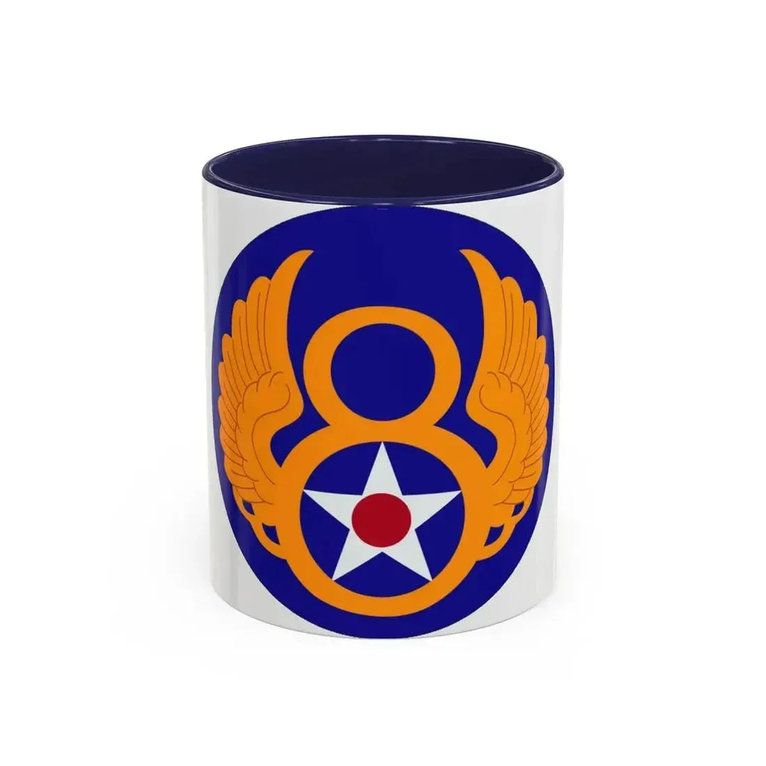 8 Air Force (U.S. Army) Accent Coffee Mug 11oz Navy - Go Mug Yourself