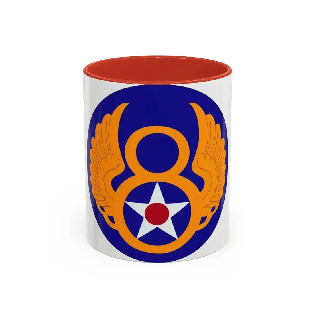 8 Air Force (U.S. Army) Accent Coffee Mug 11oz Red - Go Mug Yourself