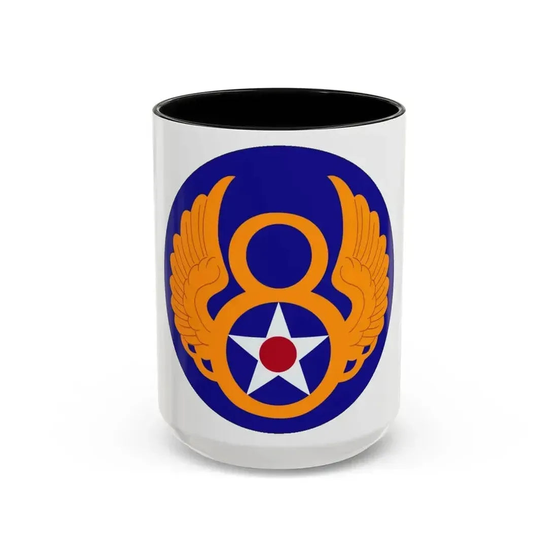 8 Air Force (U.S. Army) Accent Coffee Mug 15oz Black - Go Mug Yourself