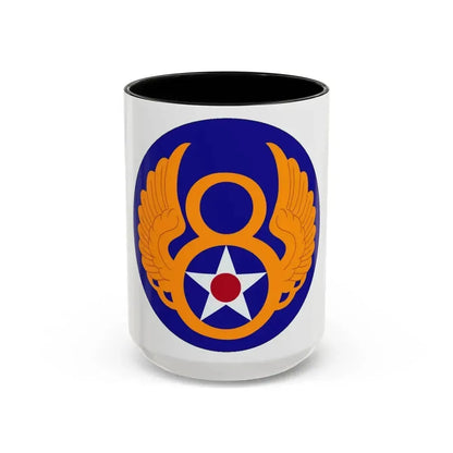 8 Air Force (U.S. Army) Accent Coffee Mug 15oz Black - Go Mug Yourself
