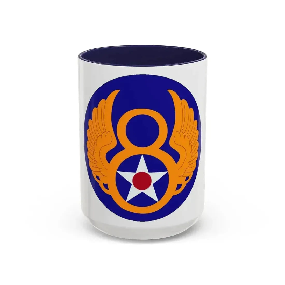 8 Air Force (U.S. Army) Accent Coffee Mug 15oz Navy - Go Mug Yourself