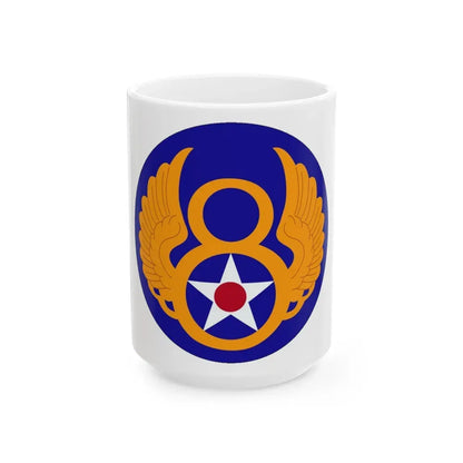 8 Air Force (U.S. Army) White Coffee Mug 15oz - Go Mug Yourself