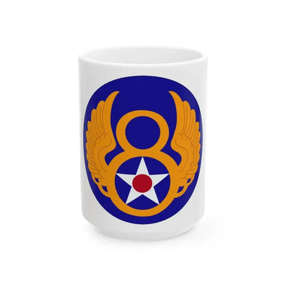 8 Air Force (U.S. Army) White Coffee Mug 15oz - Go Mug Yourself