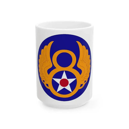 8 Air Force (U.S. Army) White Coffee Mug 15oz - Go Mug Yourself