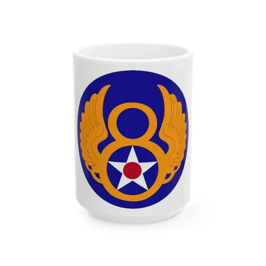 8 Air Force (U.S. Army) White Coffee Mug 15oz - Go Mug Yourself
