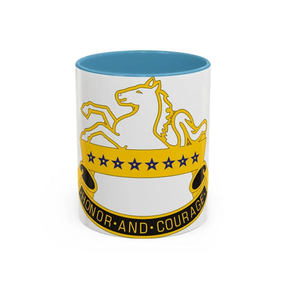 8 Cavalry Regiment (U.S. Army) Accent Coffee Mug 11oz Light Blue - Go Mug Yourself