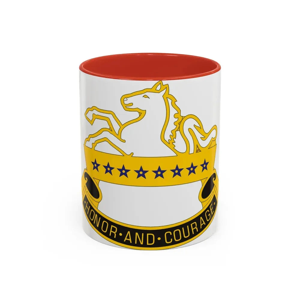 8 Cavalry Regiment (U.S. Army) Accent Coffee Mug 11oz Red - Go Mug Yourself