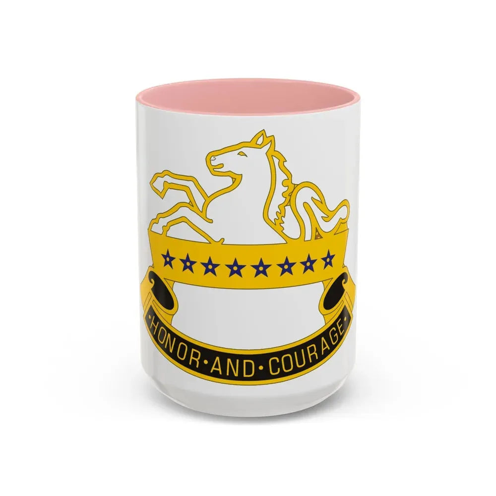 8 Cavalry Regiment (U.S. Army) Accent Coffee Mug 15oz Pink - Go Mug Yourself