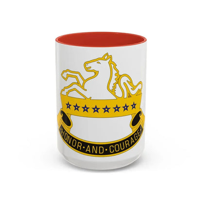 8 Cavalry Regiment (U.S. Army) Accent Coffee Mug 15oz Red - Go Mug Yourself